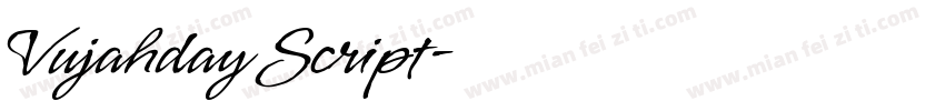 Vujahday Script字体转换